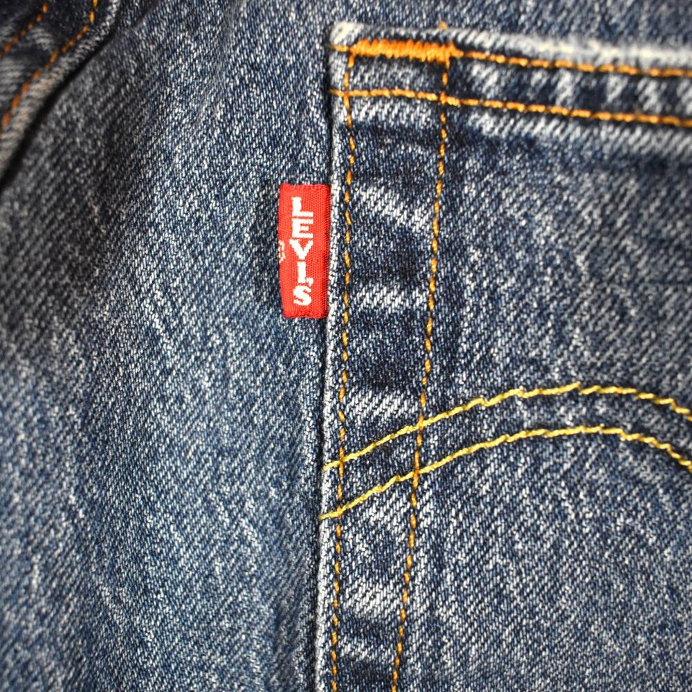 Levi's Big E 30" X 26"Wedgie Straight Denim Blue Jeans Capris Big E